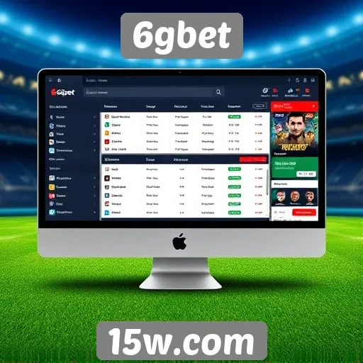 Interface do usuário do 6gbet é intuitiva
