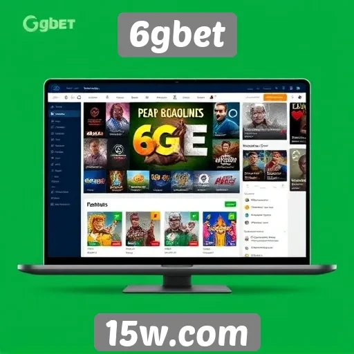 A nova interface do site 6gbet atrai jogadores